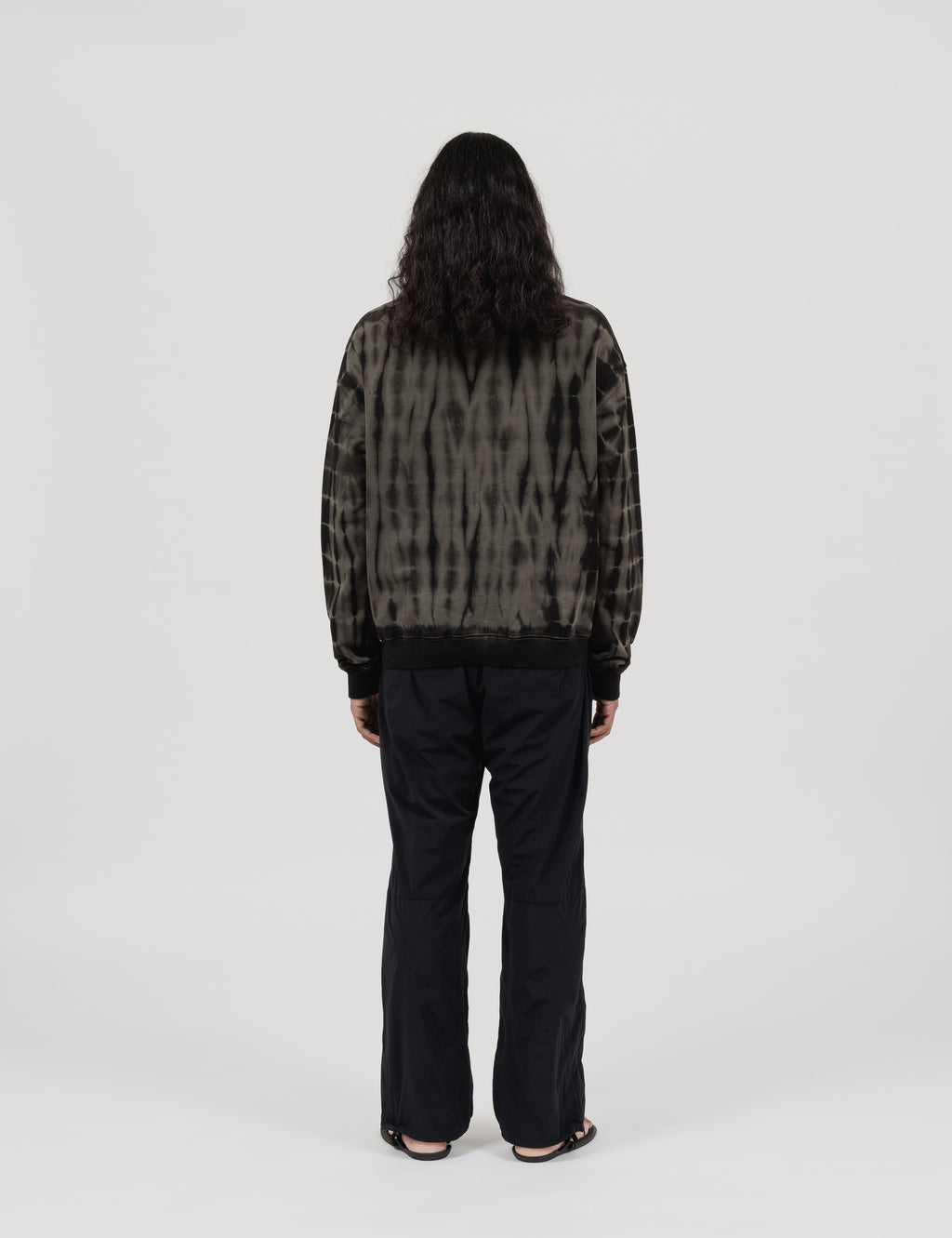 Tie Dye Crewneck Sweater (Black)