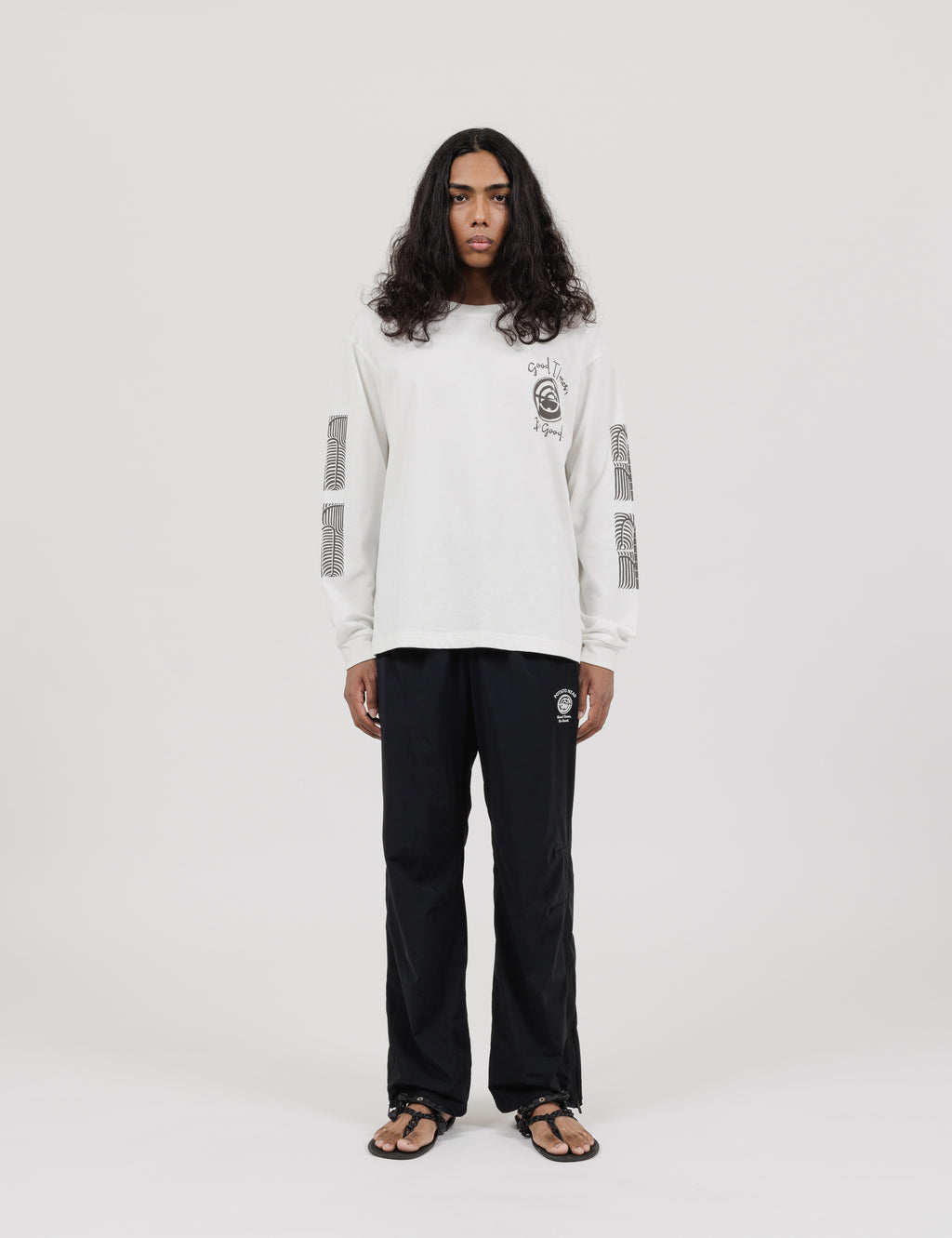 Chakra-Bli Made Long Sleeve T-Shirts (Off White)