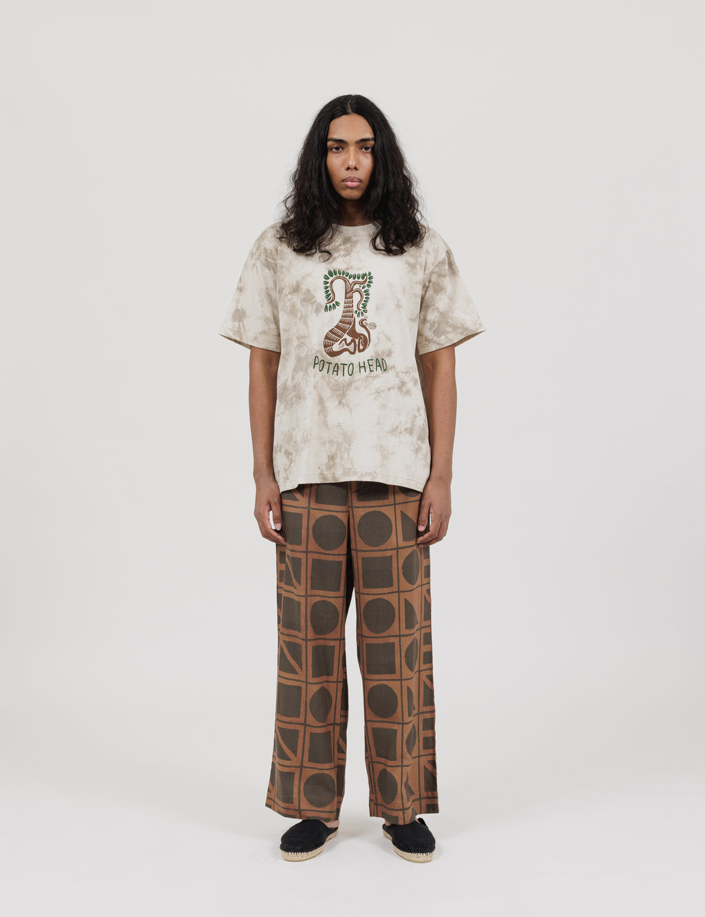 Tree Of Life Short Sleeve T-Shirt (White x Light Grey)
