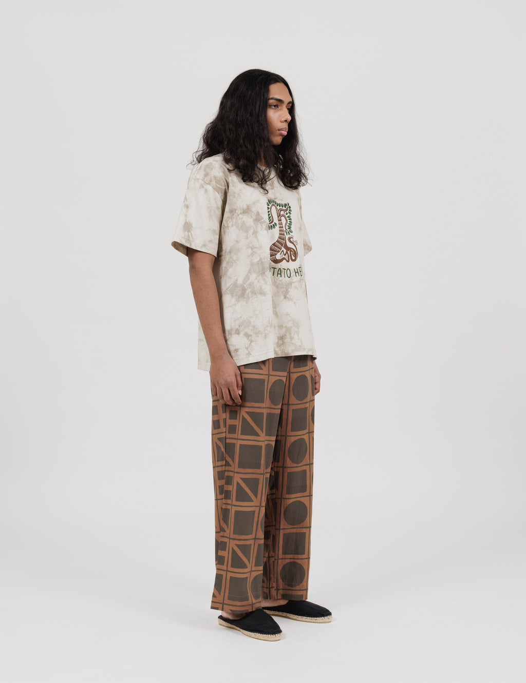 Tree Of Life Short Sleeve T-Shirt (White x Light Grey)