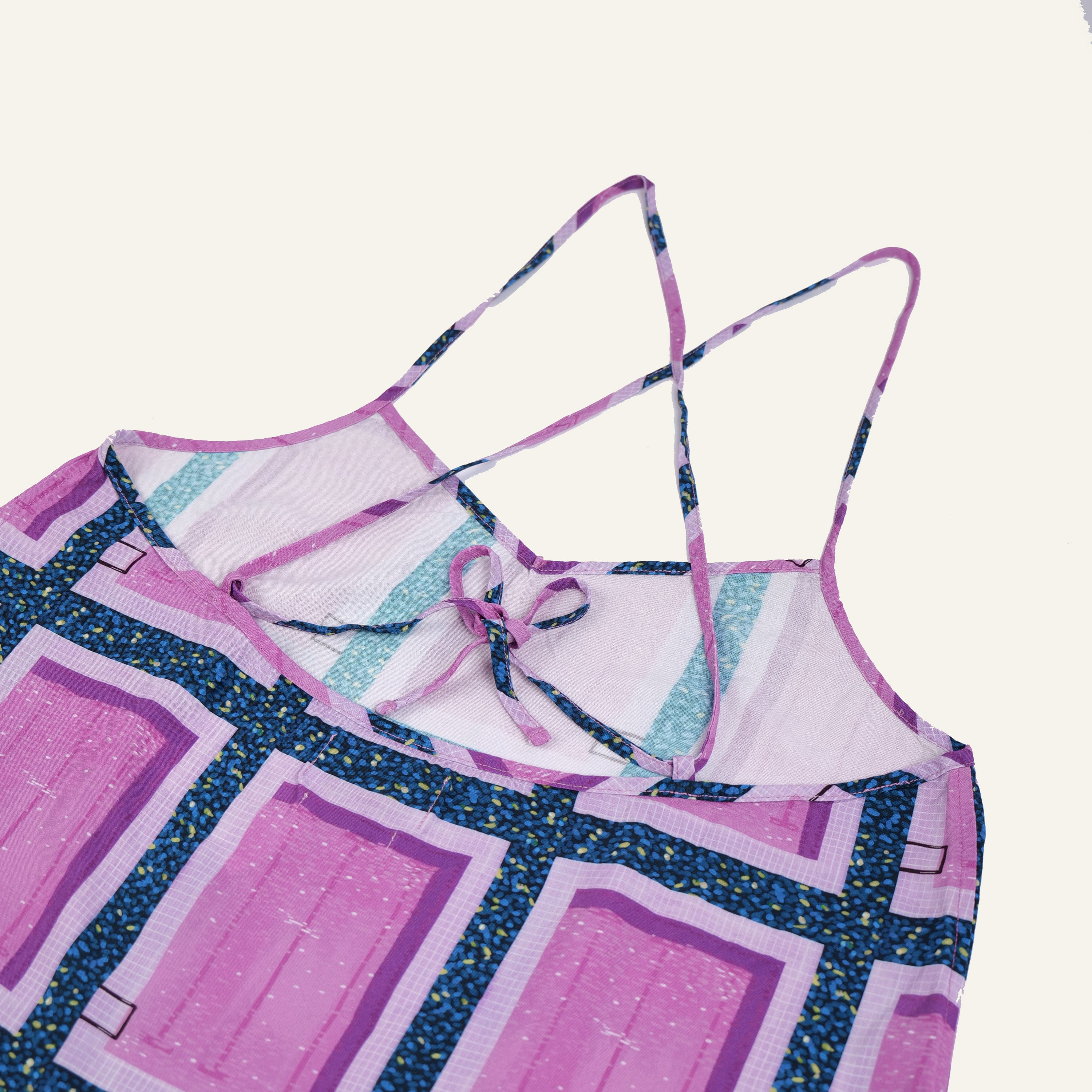 City Pop Slip Dress (Purple)