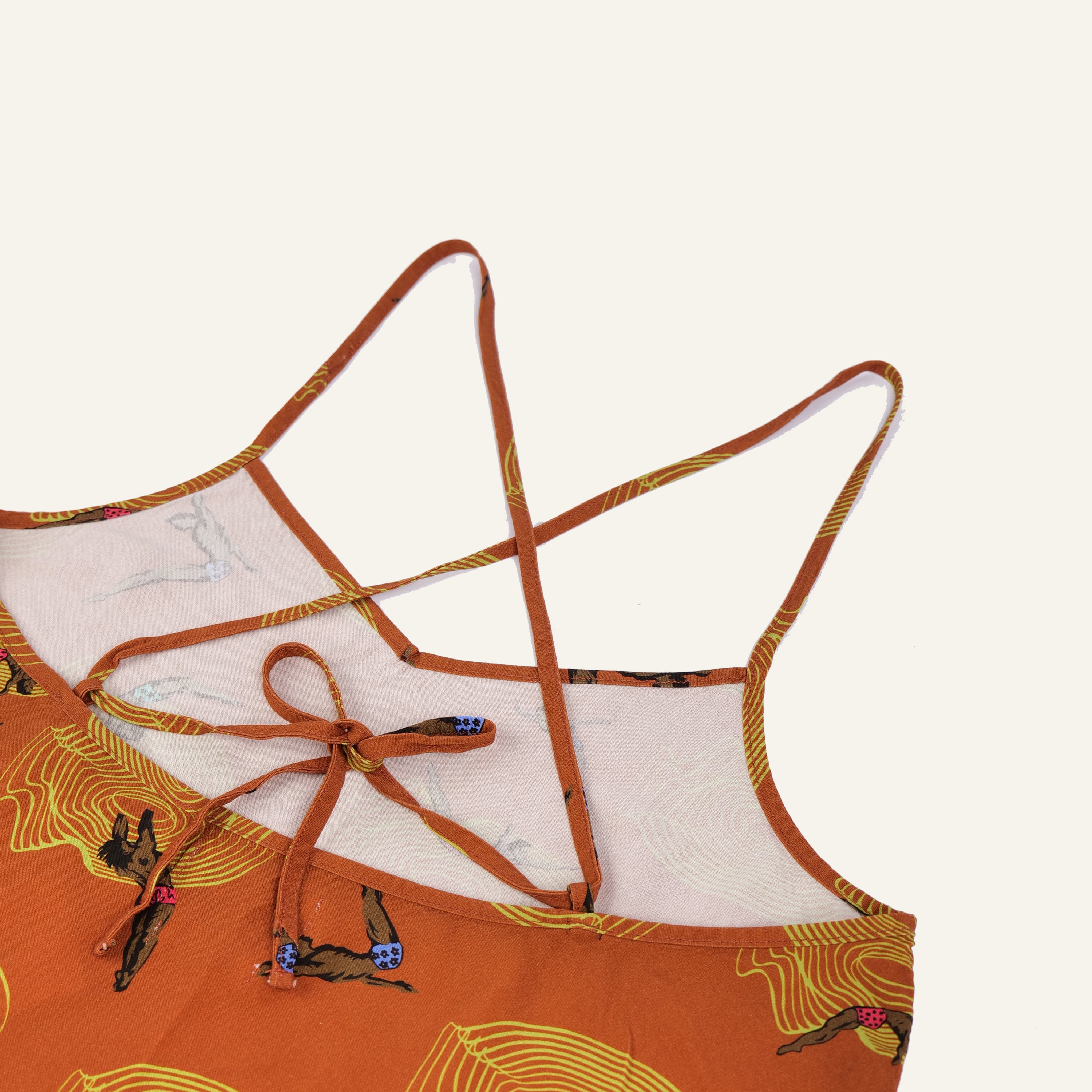 Dive In Slip Dress (Orange)