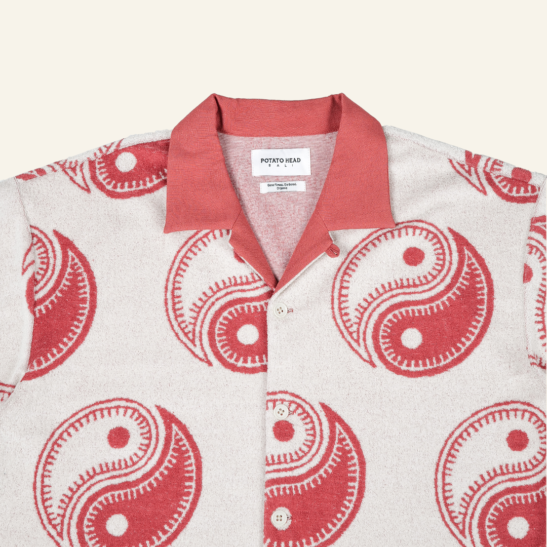 Yin Yang Beach Pile shirt (Red)