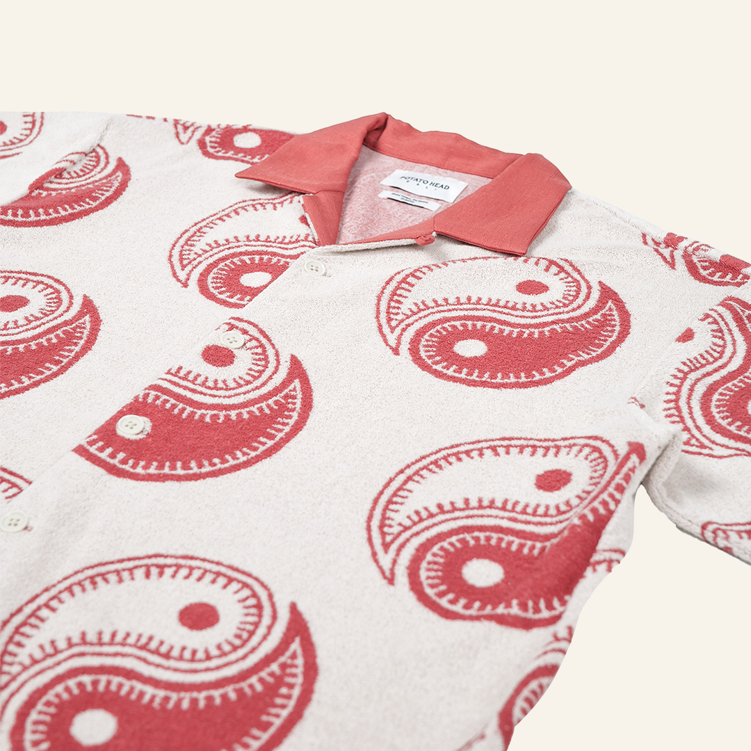 Yin Yang Beach Pile shirt (Red)