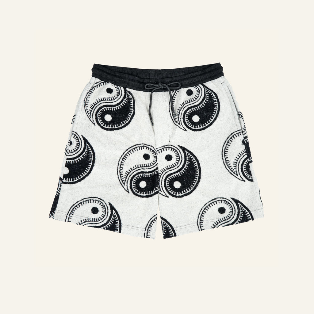 Yin Yang Beach Pile short (Black)