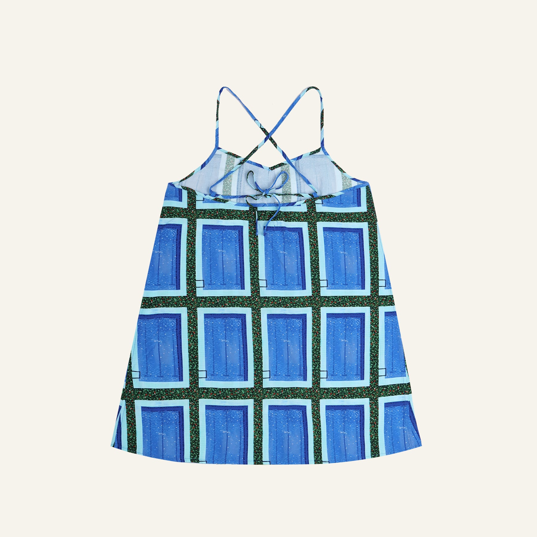 City Pop Slip Dress (Blue)