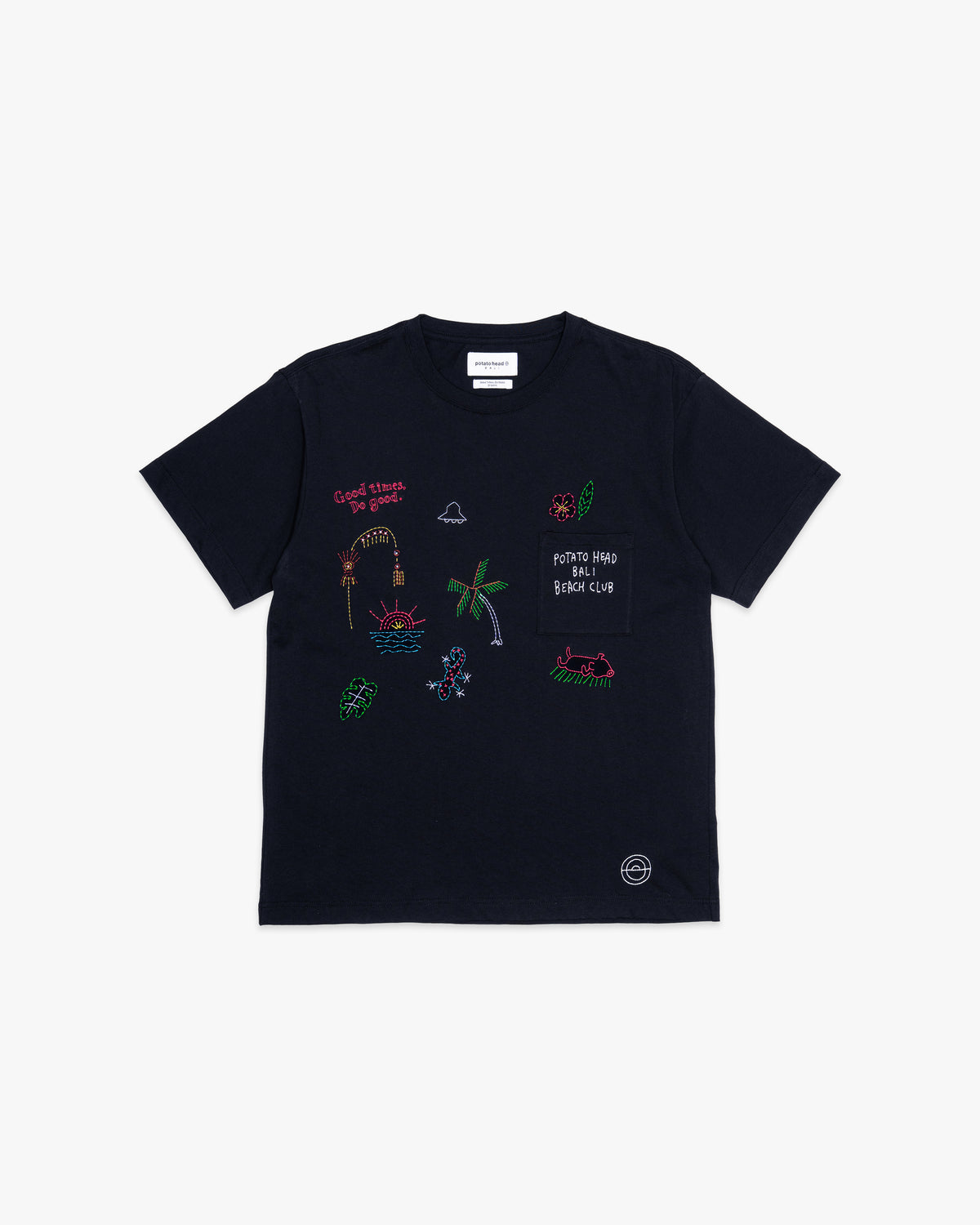 Bali Vibes Pocket T-Shirt Black