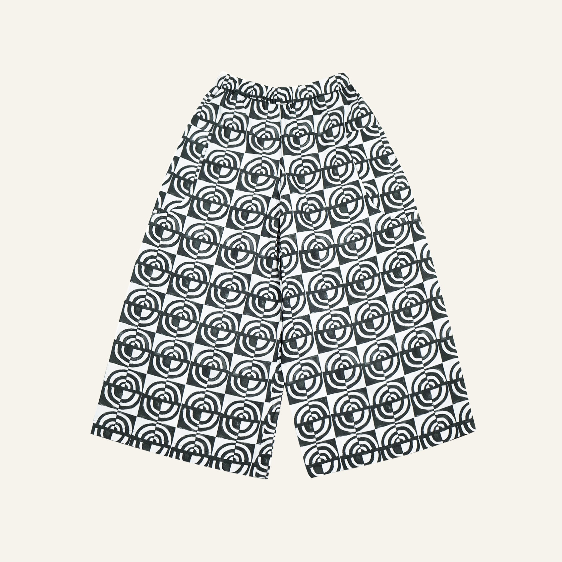 Monogram Block Print Sarong Pants