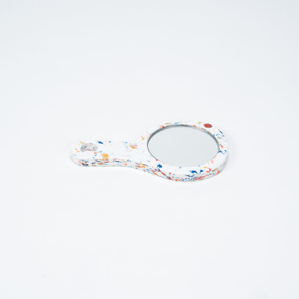 Flat Plastic Hand Mirror