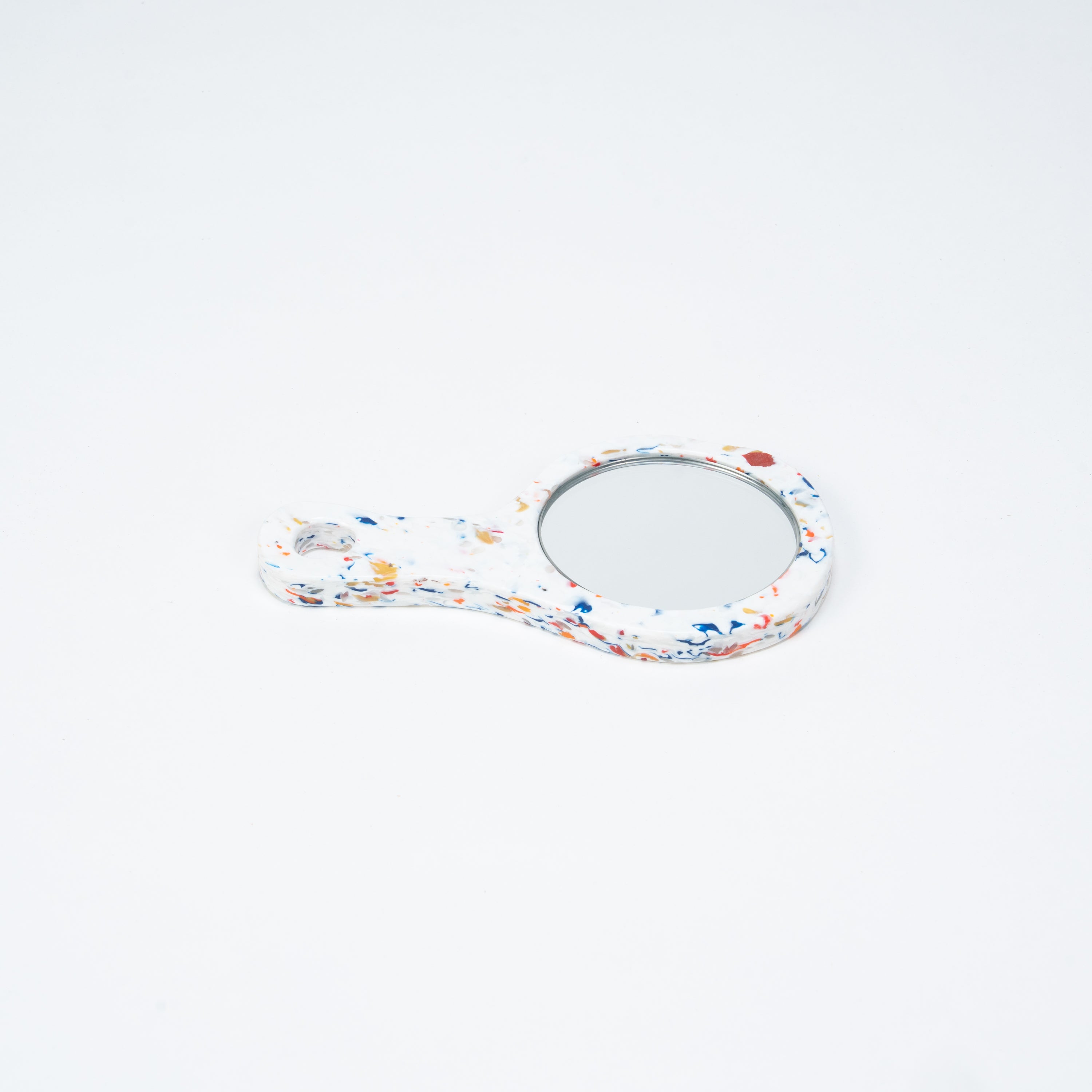 Flat Plastic Hand Mirror