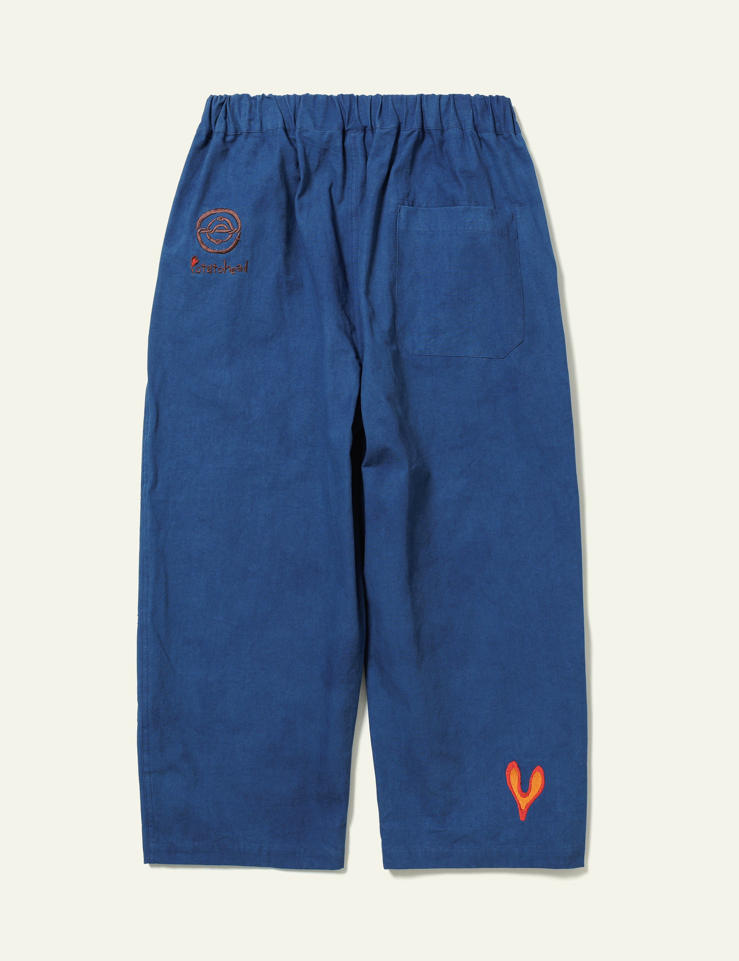Natural Dyed Work Pants (Indigo)