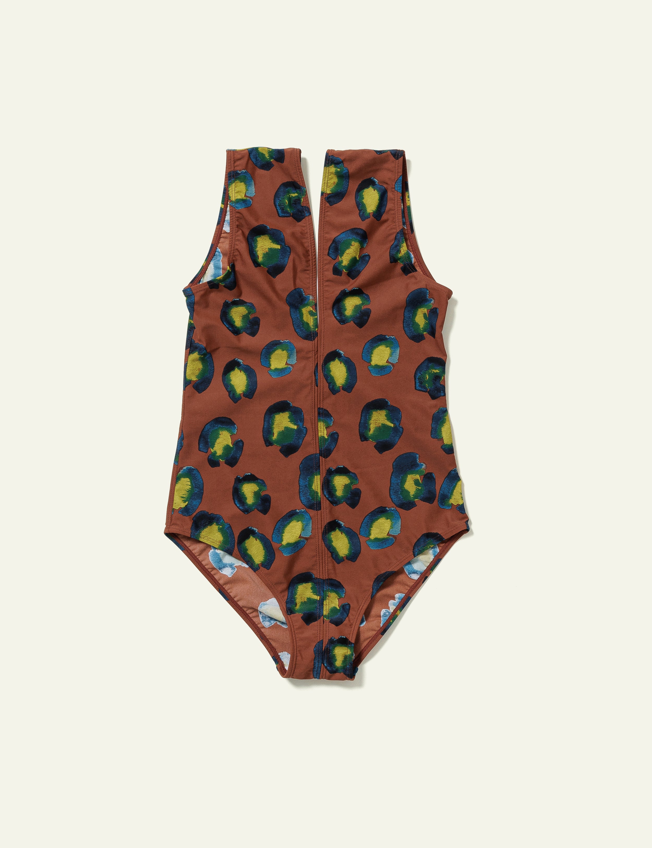 Printed Swimsuit (Animal Brown)