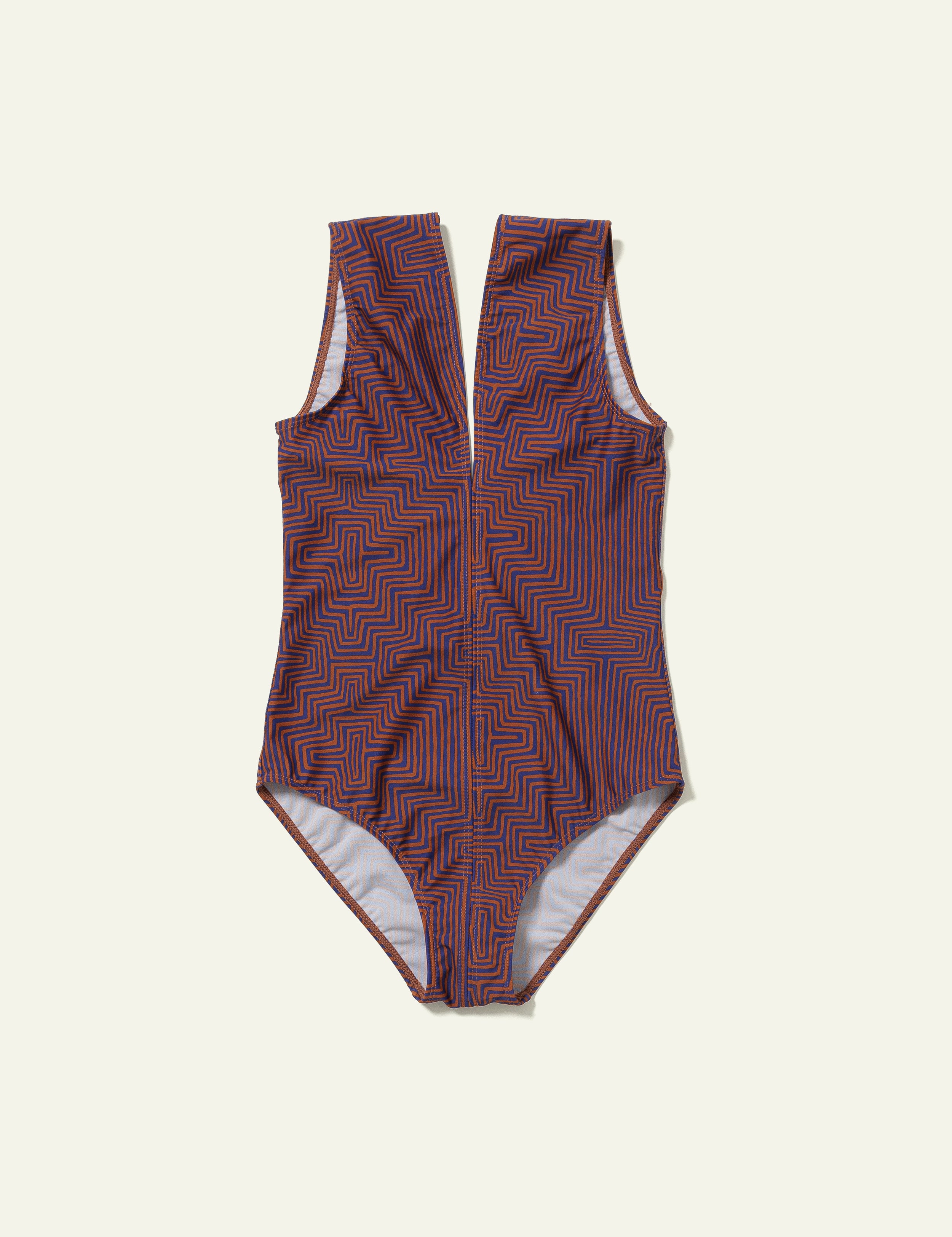 Printed Swimsuit (Geometric)