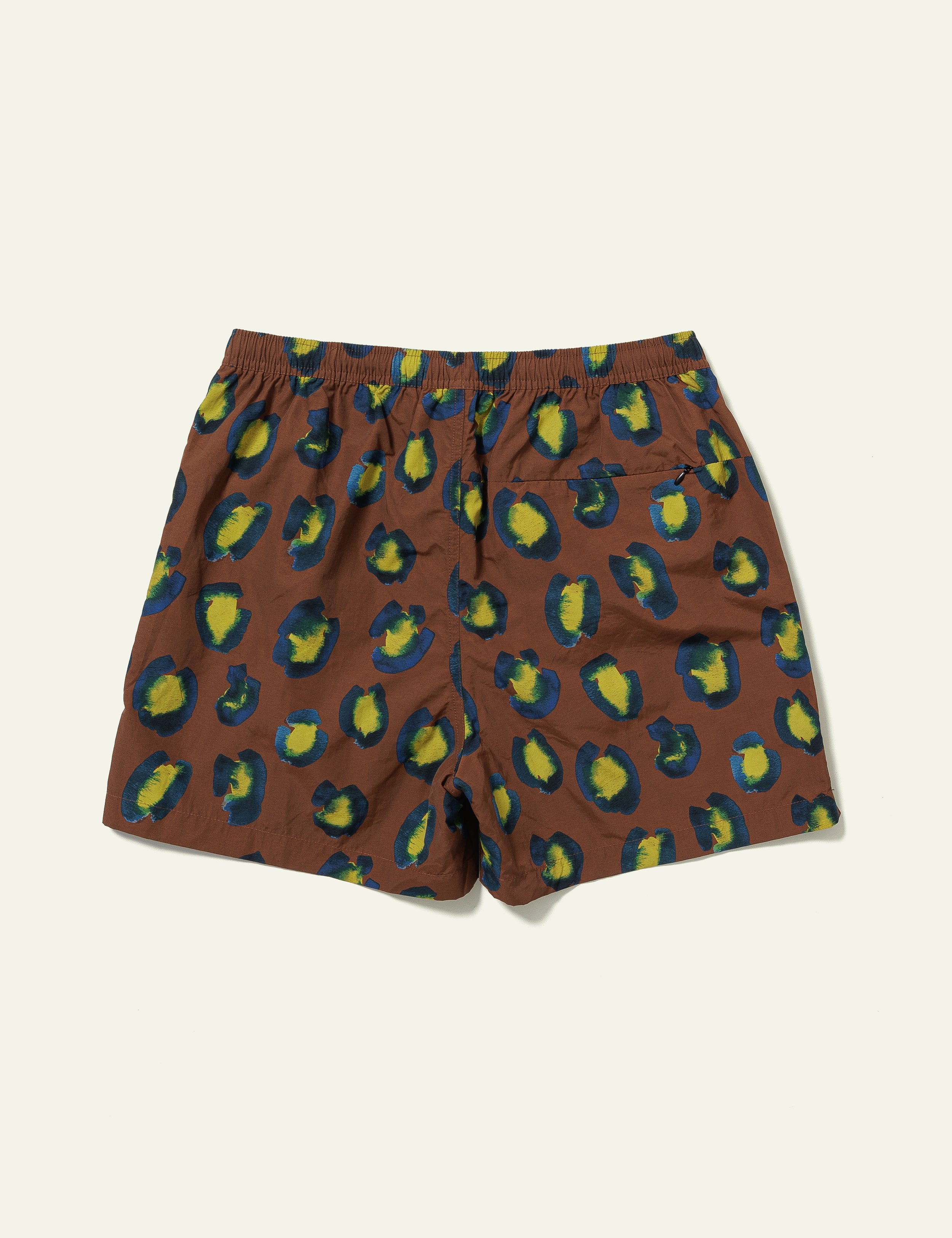 Printed Swim Shorts (Animal Brown)