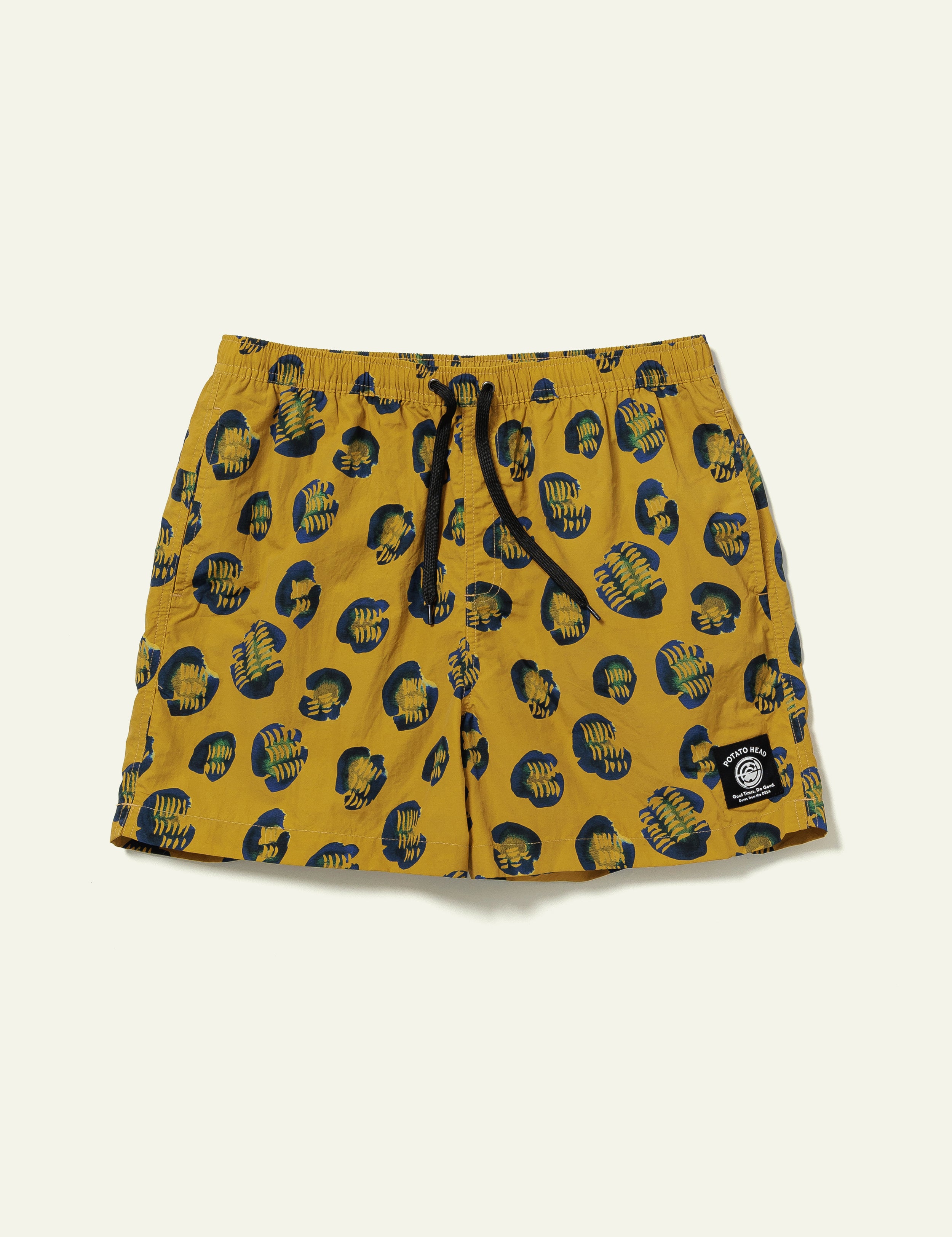 Printed Swim Shorts (Animal Mustard)