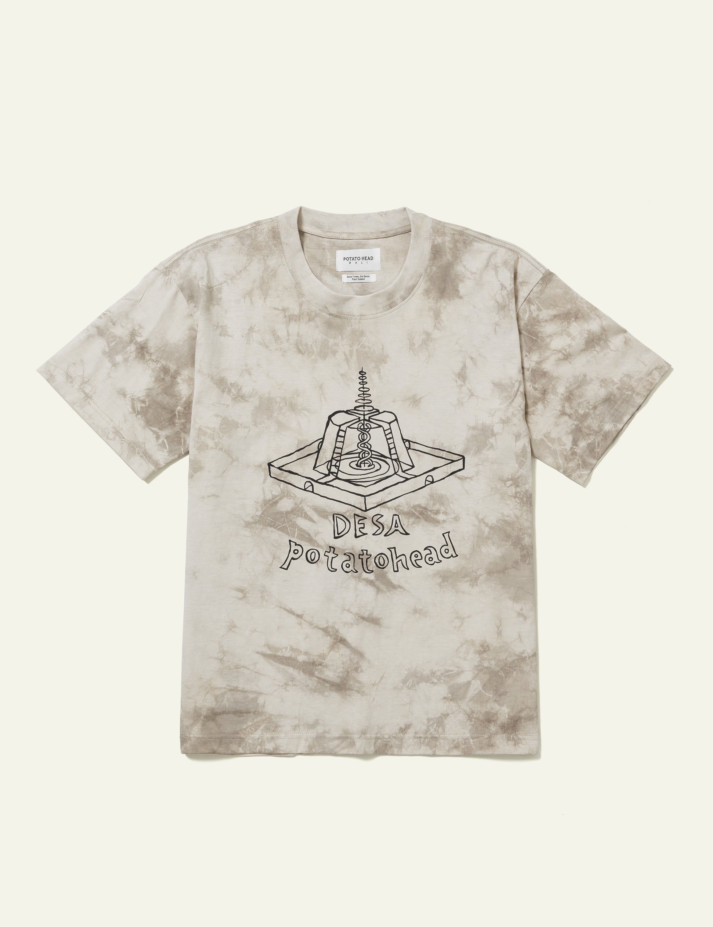 Desa Potato Head Short Sleeve T-Shirt (White x Light Grey)