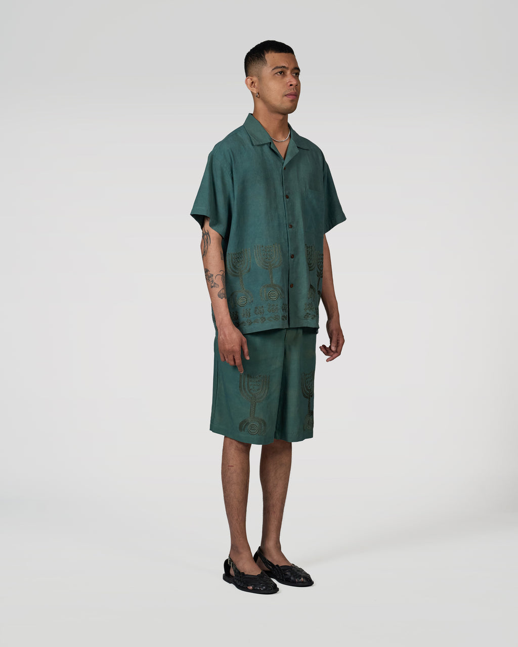 Seeds of Life Shorts Olive