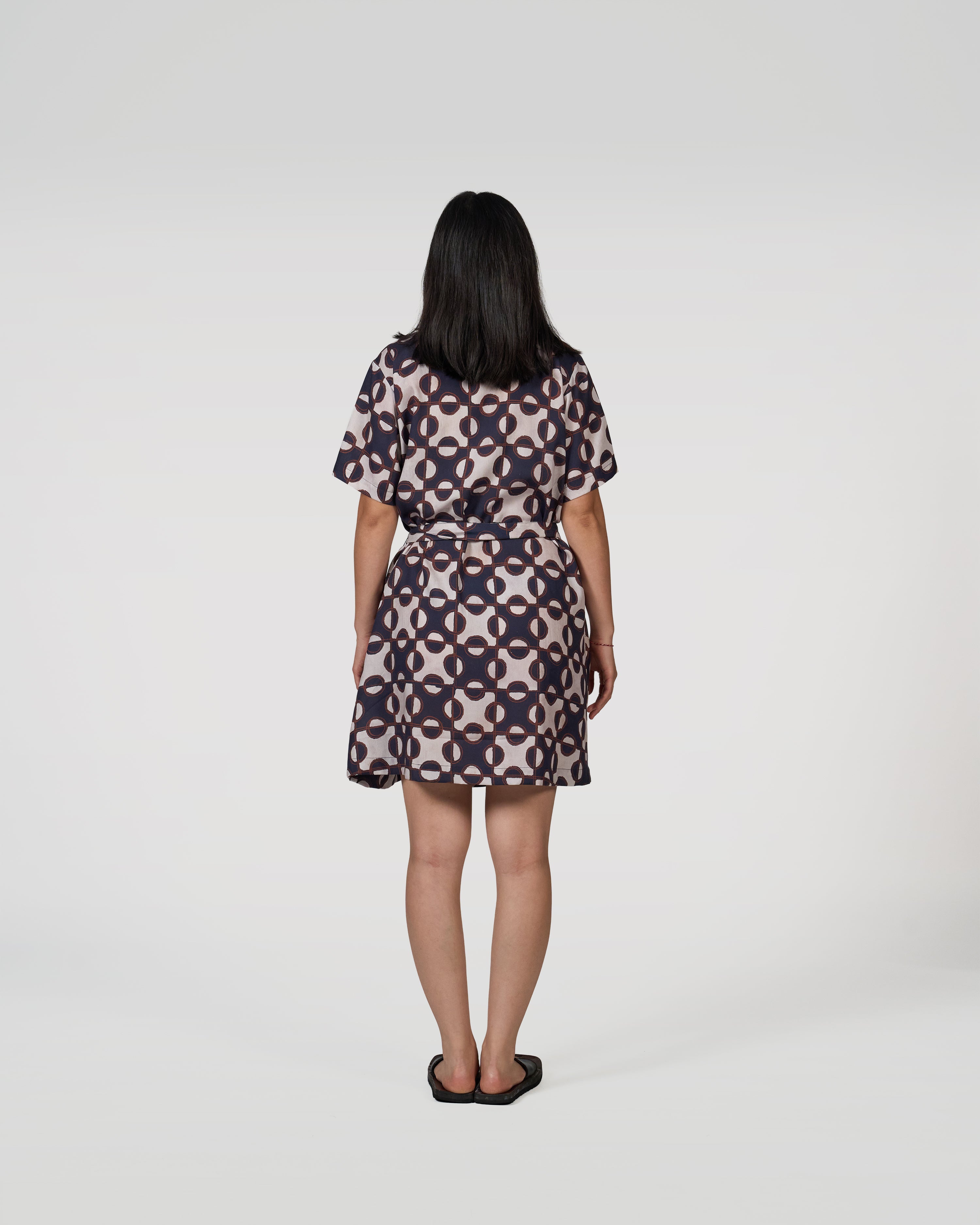 Batik Monogram Shirt Dress
