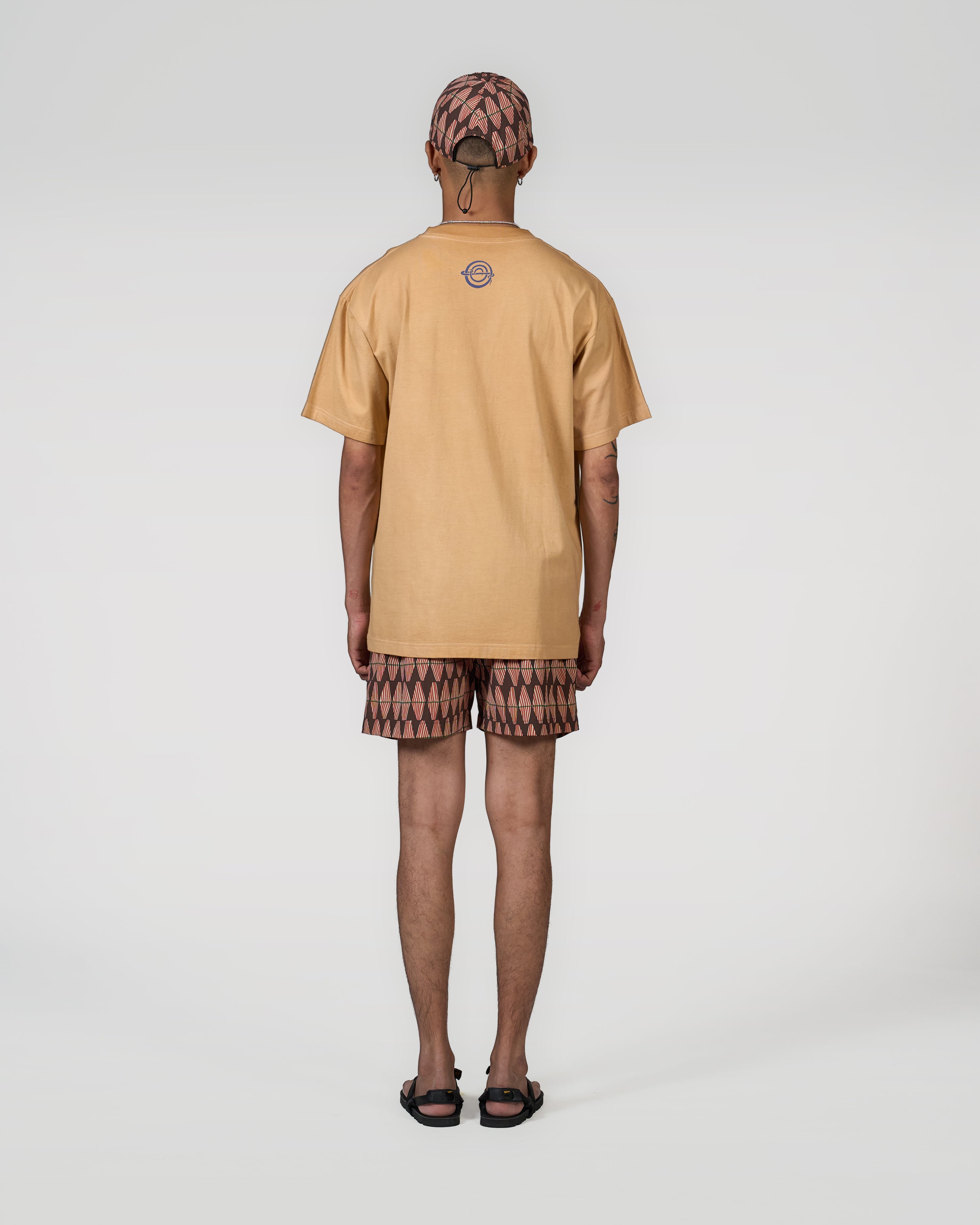 Logo Short Sleeve T-Shirts Beige