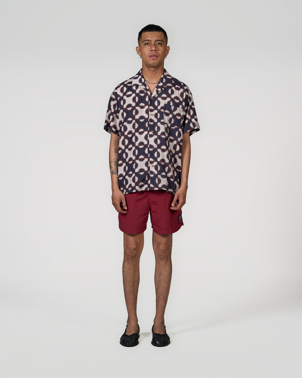 Batik Monogram Short Sleeve Shirt