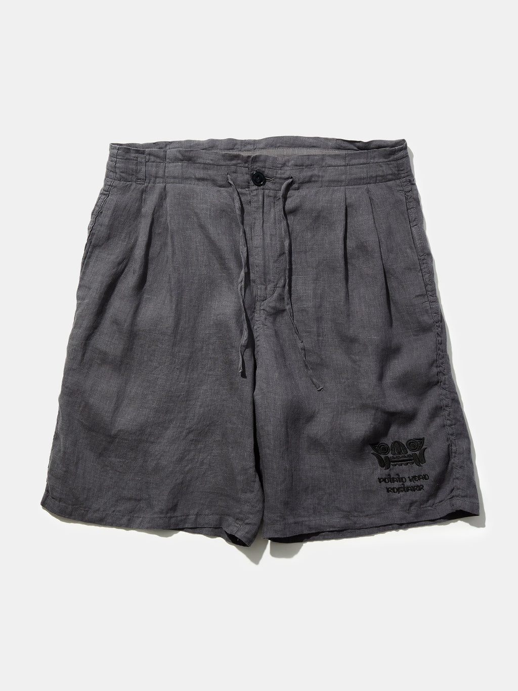 Potato Head × Rostarr × Nonnative Dweller Easy Shorts Linen Canvas Charcoal