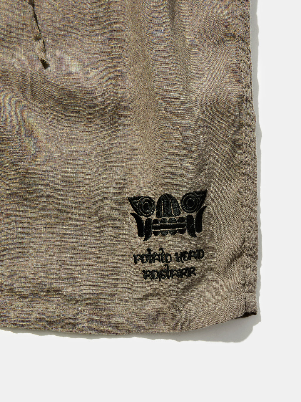 Potato Head × Rostarr × Nonnative Dweller Easy Shorts Linen Canvas Gray