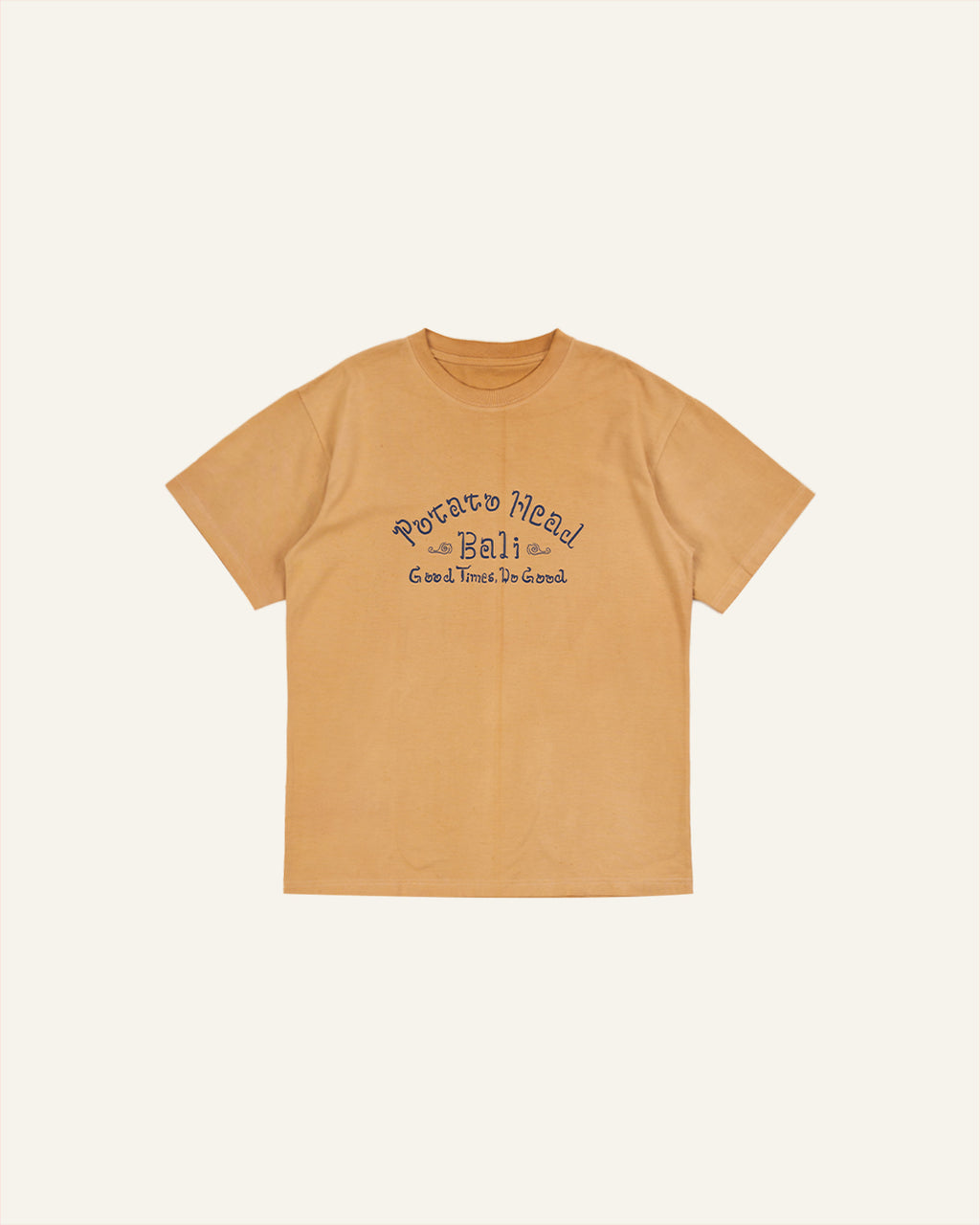 Logo Short Sleeve T-Shirts Beige
